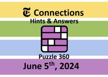 Daily NYT Connections 360 Answers - June 5th 2024