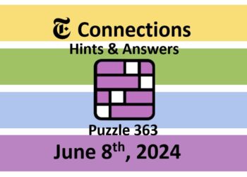 Daily NYT Connections 363 Answers - June 8th 2024