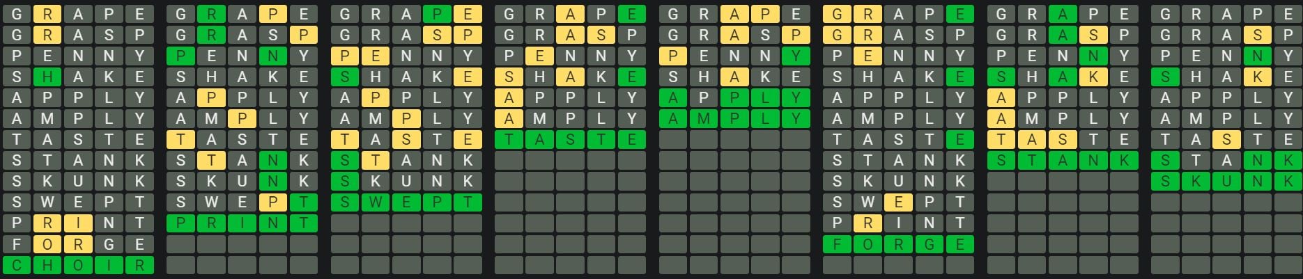 Daily Octordle 861 Rescue Answer - June 3rd 2024