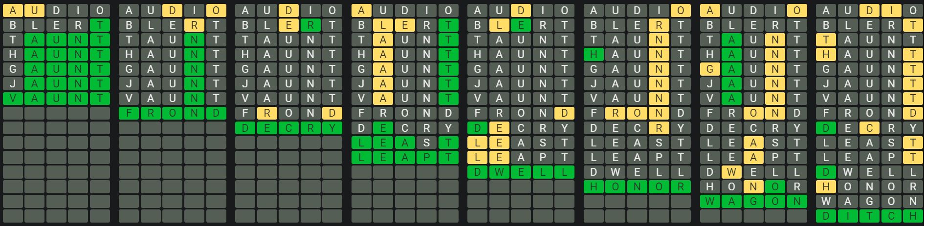 Daily Octordle 862 Sequence Answer - June 4th 2024