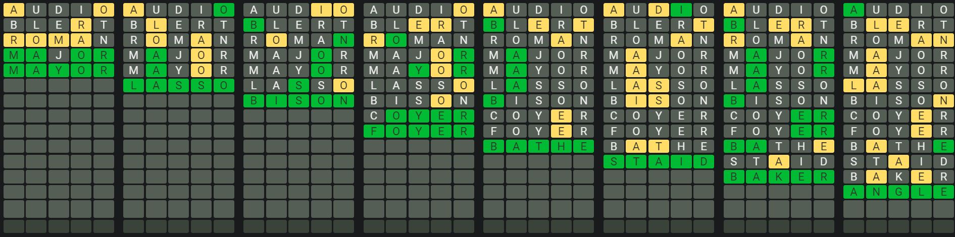 Daily Octordle 864 Sequence Answer - June 6th 2024