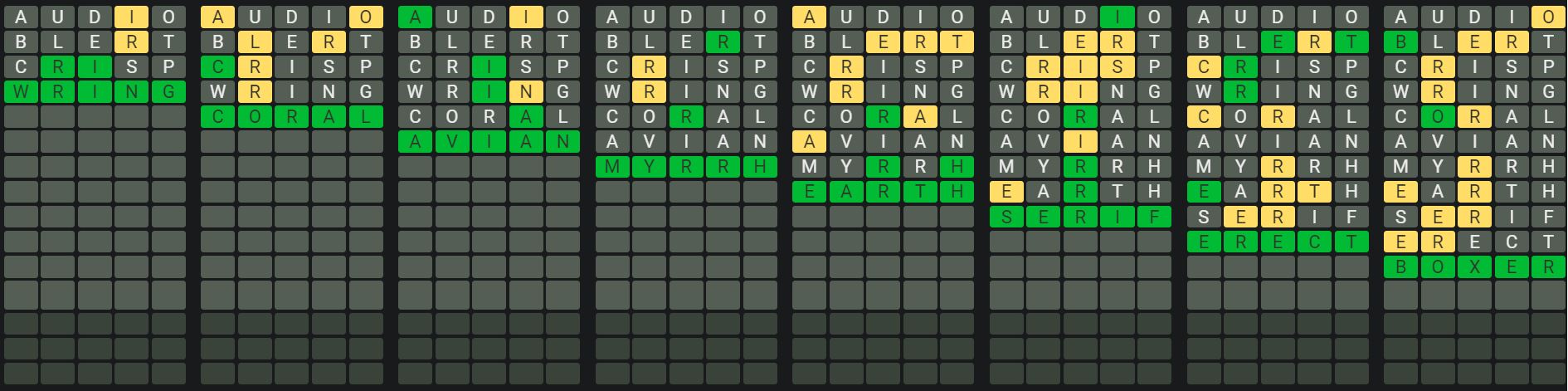 Daily Octordle 868 Sequence Answer - June 10th 2024