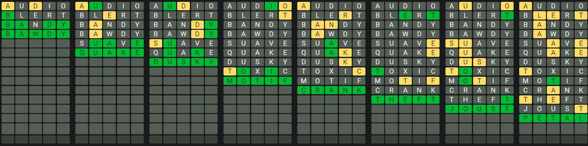 Daily Octordle 869 Sequence Answer - June 11th 2024