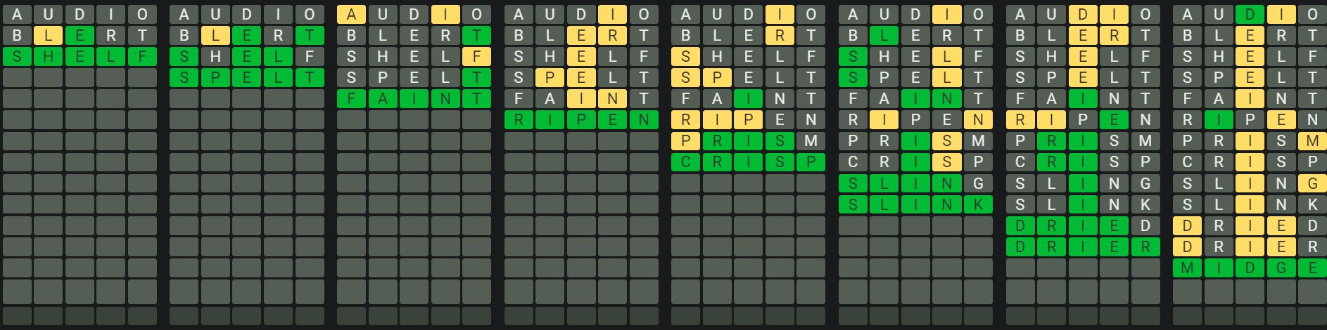 Daily Octordle 887 Sequence Answer - June 29th 2024