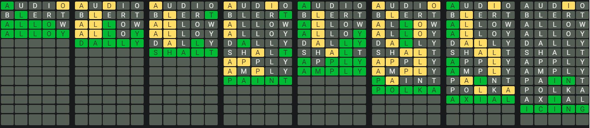 Daily Octordle Answer 867 - June 9th 2024