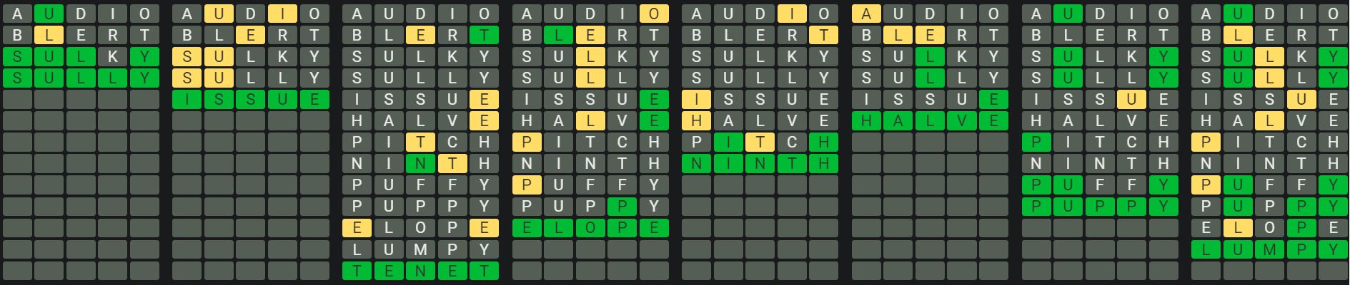 Daily Octordle Answer 889 - July 1st 2024