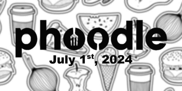 Daily Phoodle - 1st July 2024