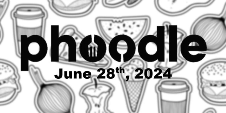 Daily Phoodle - 28th June 2024