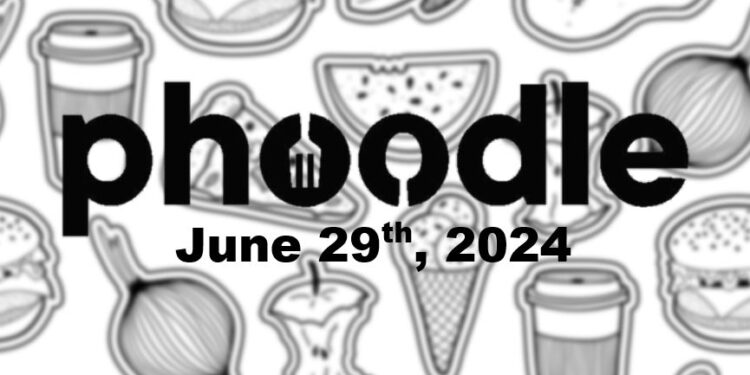Daily Phoodle - 29th June 2024