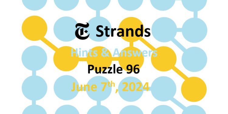 Daily Strands 96 Answers Today - 7th June 2024