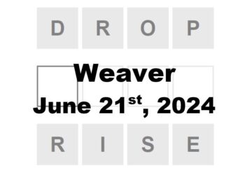 Daily Weaver Answers - 21st June 2024