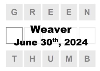 Daily Weaver Answers - 30th June 2024
