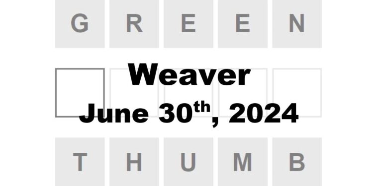Daily Weaver Answers - 30th June 2024