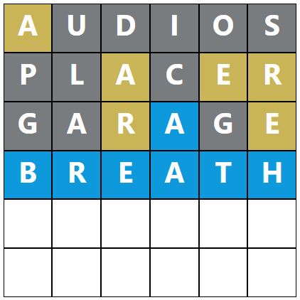 Daily Word Hurdle #1741 Morning Answer - 5th June 2024