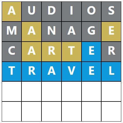 Daily Word Hurdle #1790 Afternoon Answer - 29th June 2024