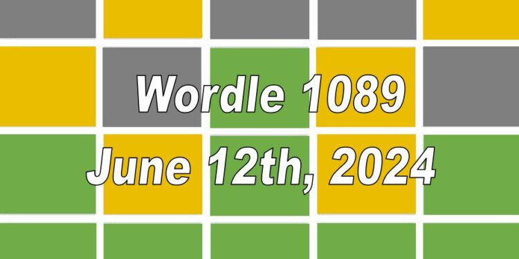 Daily Wordle 1089 - 12th June 2024
