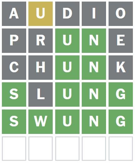 Daily Wordle Answer 1088 - 11th June 2024
