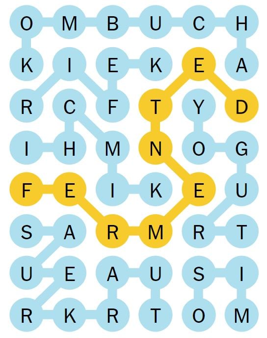 NYT Strands 92 Completed Puzzle - 3rd June 2024