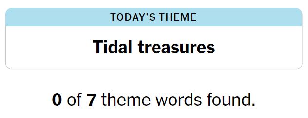 NYT Strands 95 Theme - 6th June 2024