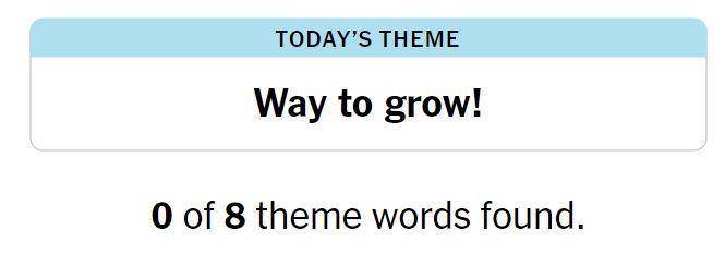 NYT Strands 98 Theme - 9th June 2024