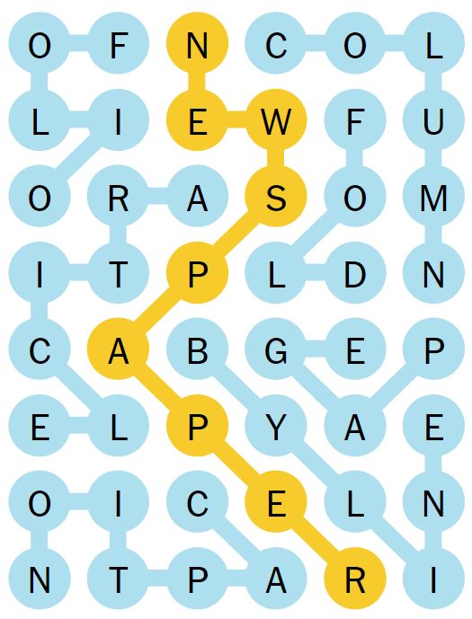 NYT Strands 99 Completed Puzzle - 10th June 2024