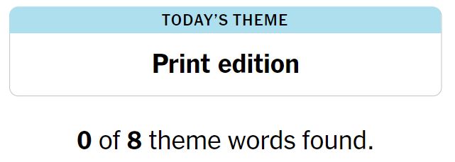 NYT Strands 99 Theme - 10th June 2024