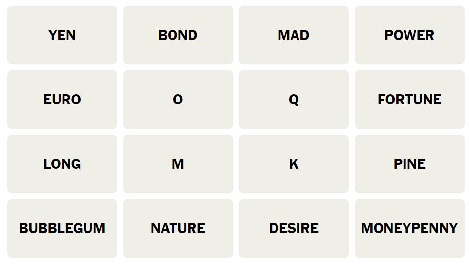 Daily NYT Connections 390 Puzzle - 5th July 2024
