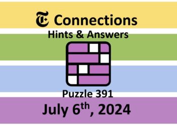 Daily NYT Connections 391 Answers - July 6th 2024