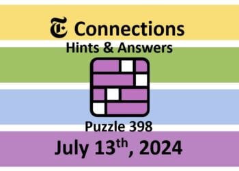 Daily NYT Connections 398 Answers - July 13th 2024
