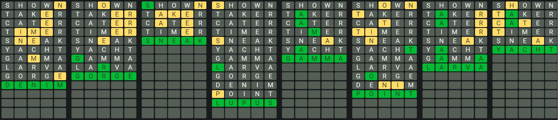 Daily Octordle 891 Rescue Answer - July 3rd 2024