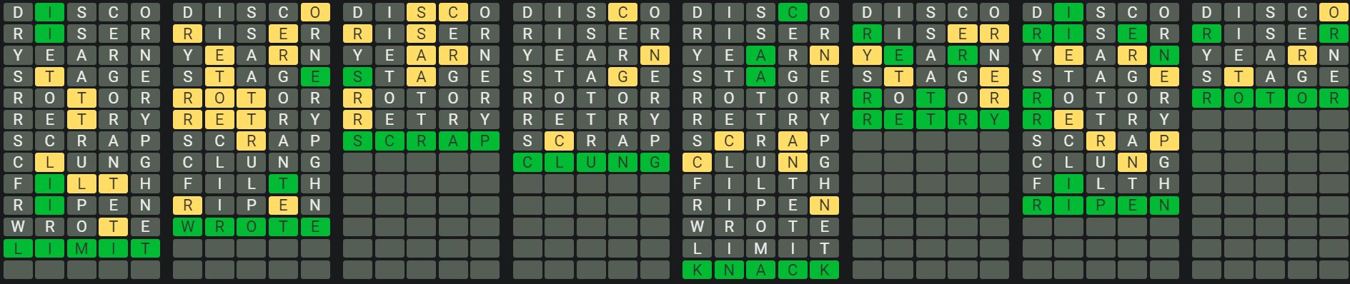 Daily Octordle 892 Rescue Answer - July 4th 2024