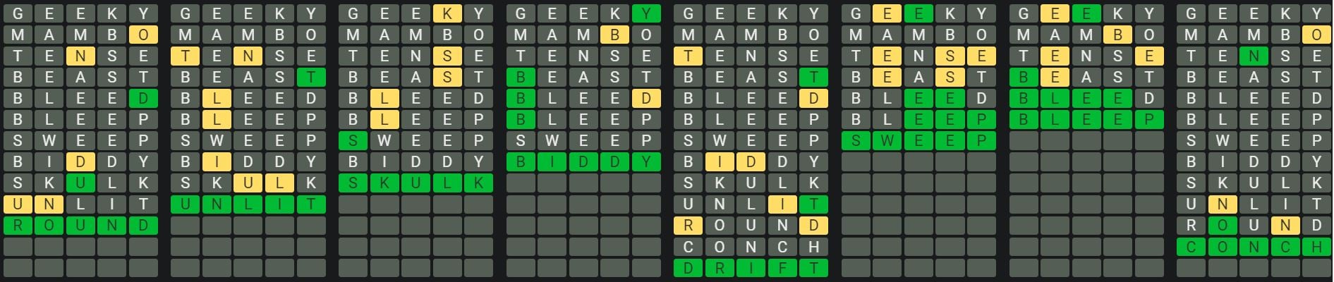 Daily Octordle 894 Rescue Answer - July 6th 2024