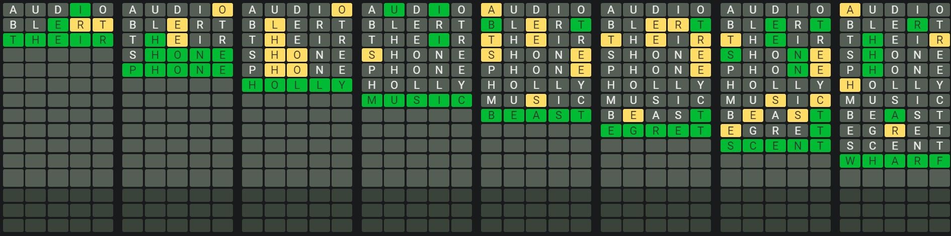 Daily Octordle 894 Sequence Answer - July 6th 2024