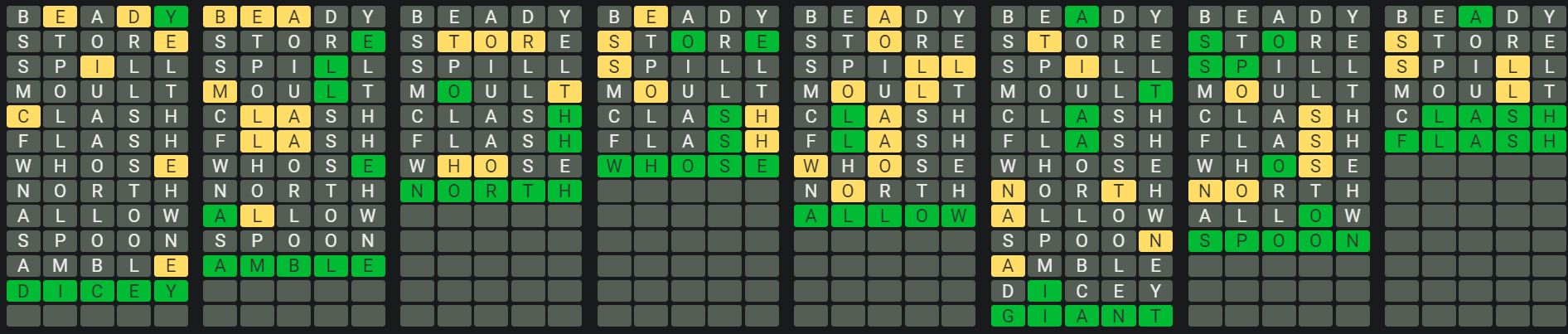 Daily Octordle 897 Rescue Answer - July 9th 2024