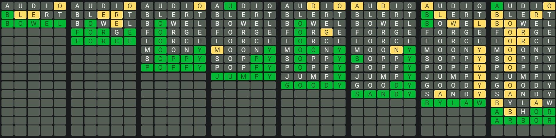 Daily Octordle 897 Sequence Answer - July 9th 2024
