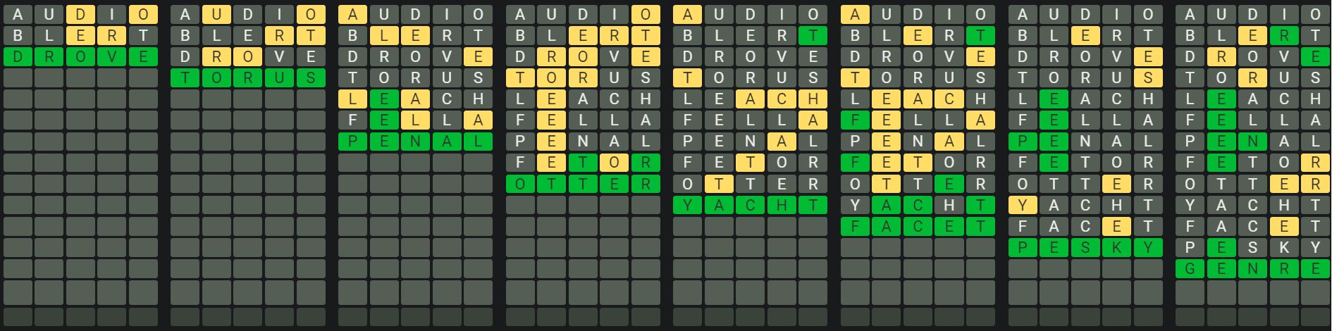 Daily Octordle 899 Sequence Answer - July 11th 2024