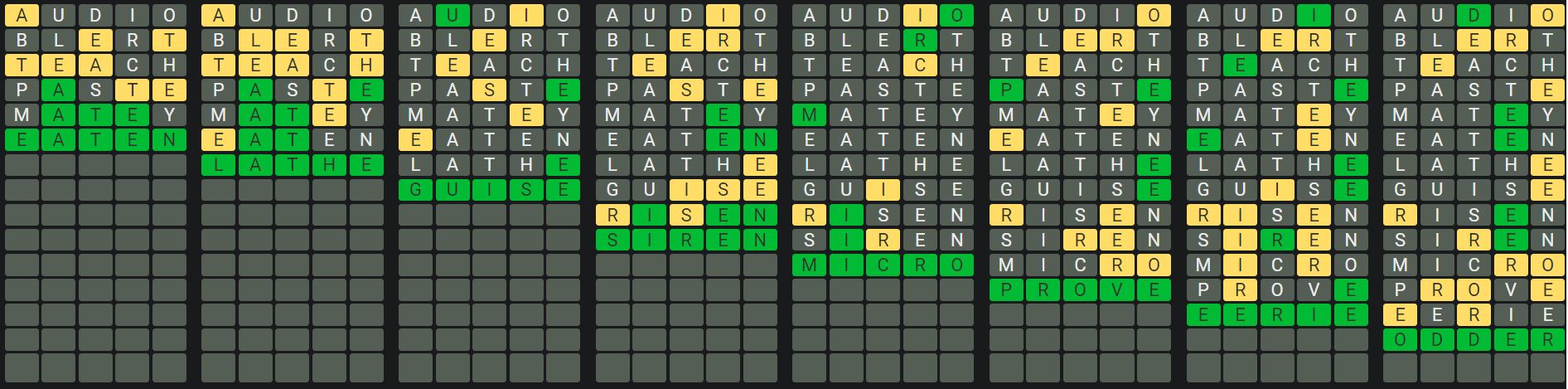 Daily Octordle 901 Sequence Answer - July 13th 2024