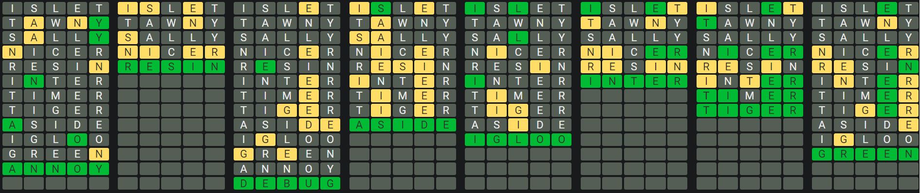 Daily Octordle 905 Rescue Answer - July 17th 2024