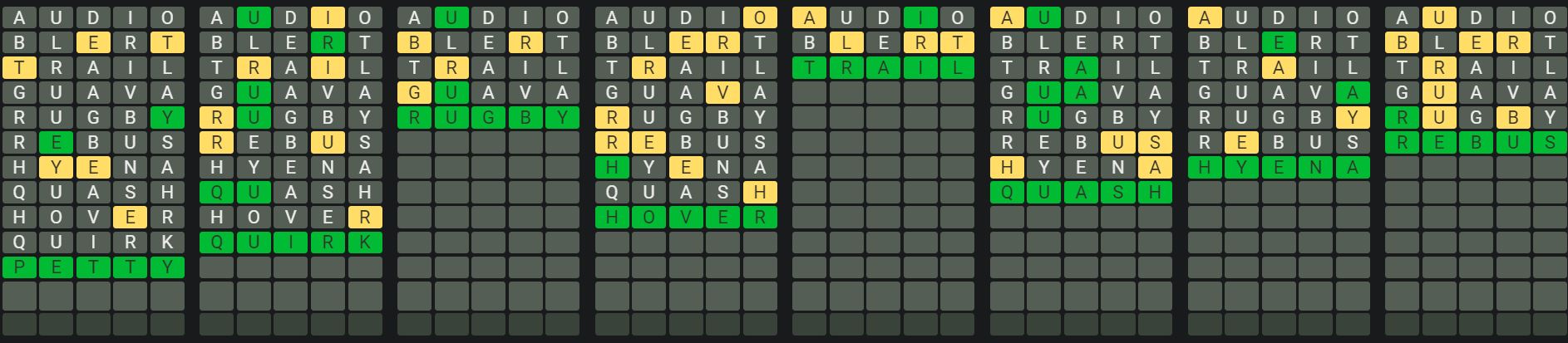 Daily Octordle Answer 896 - July 8th 2024