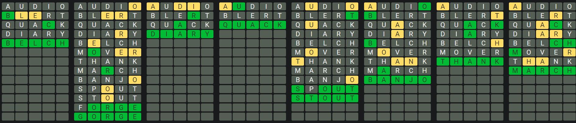 Daily Octordle Answer 902 - July 14th 2024