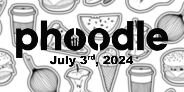 Daily Phoodle - 3rd July 2024