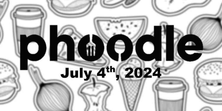 Daily Phoodle - 4th July 2024