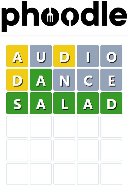 Daily Phoodle Answer 788 - 4th July 2024