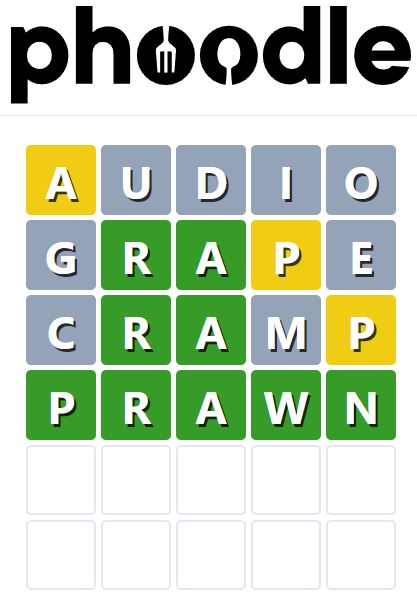 Daily Phoodle Answer 789 - 5th July 2024