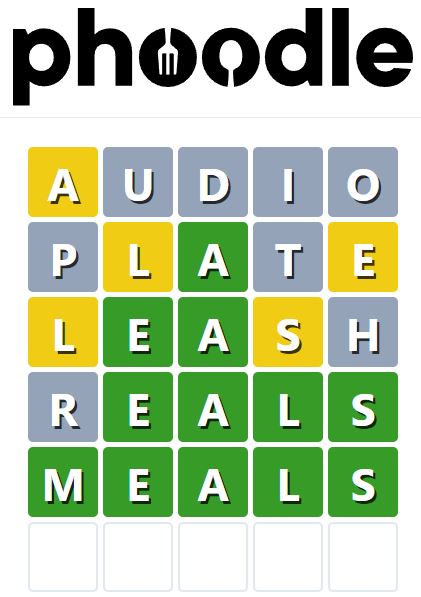 Daily Phoodle Answer 816 - 1st August 2024