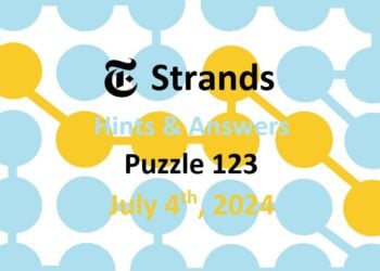 Daily Strands 123 Answers Today - 4th July 2024