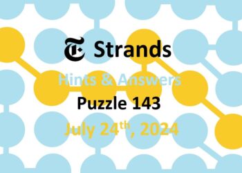 Daily Strands 143 Answers Today - 24th July 2024