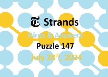 Daily Strands 147 Answers Today - 28th July 2024