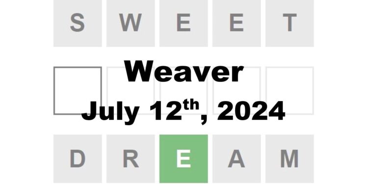 Daily Weaver Answers - 12th July 2024