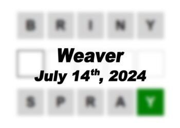 Daily Weaver Answers - 14th July 2024